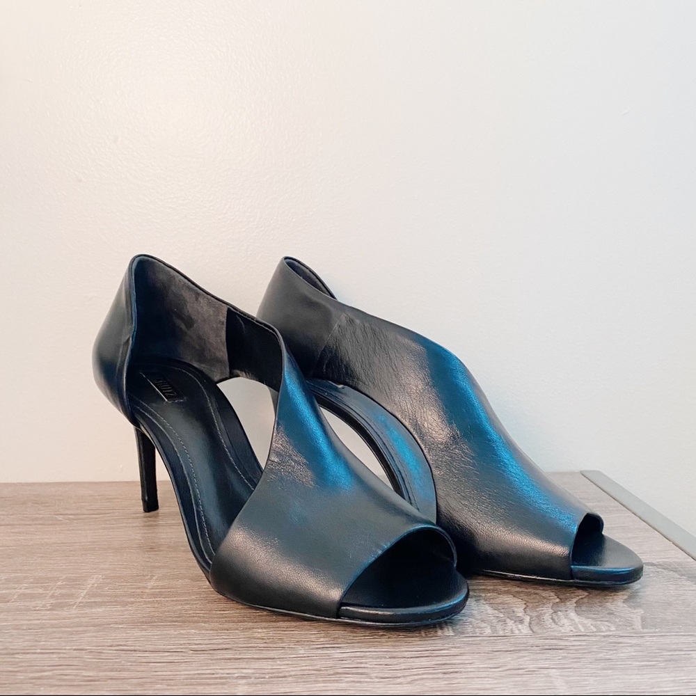 SCHUTZ Black Cut Out Peep Toe High Heel